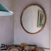 Graham & Green Round Mirrors|Wall Mirrors<Walter Natural Wood Small Round Mirror