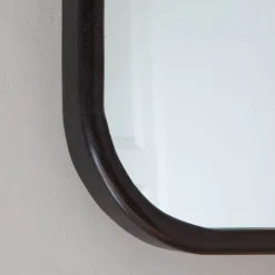Graham & Green Wall Mirrors<Walter Small Dark Wood Mirror