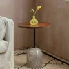 Graham & Green Side Tables<Waverly Wood and Marble Side Table