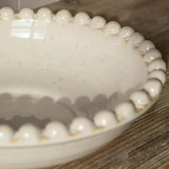 Graham & Green Outdoor Dining|Tableware<White Bobble Serving Bowl