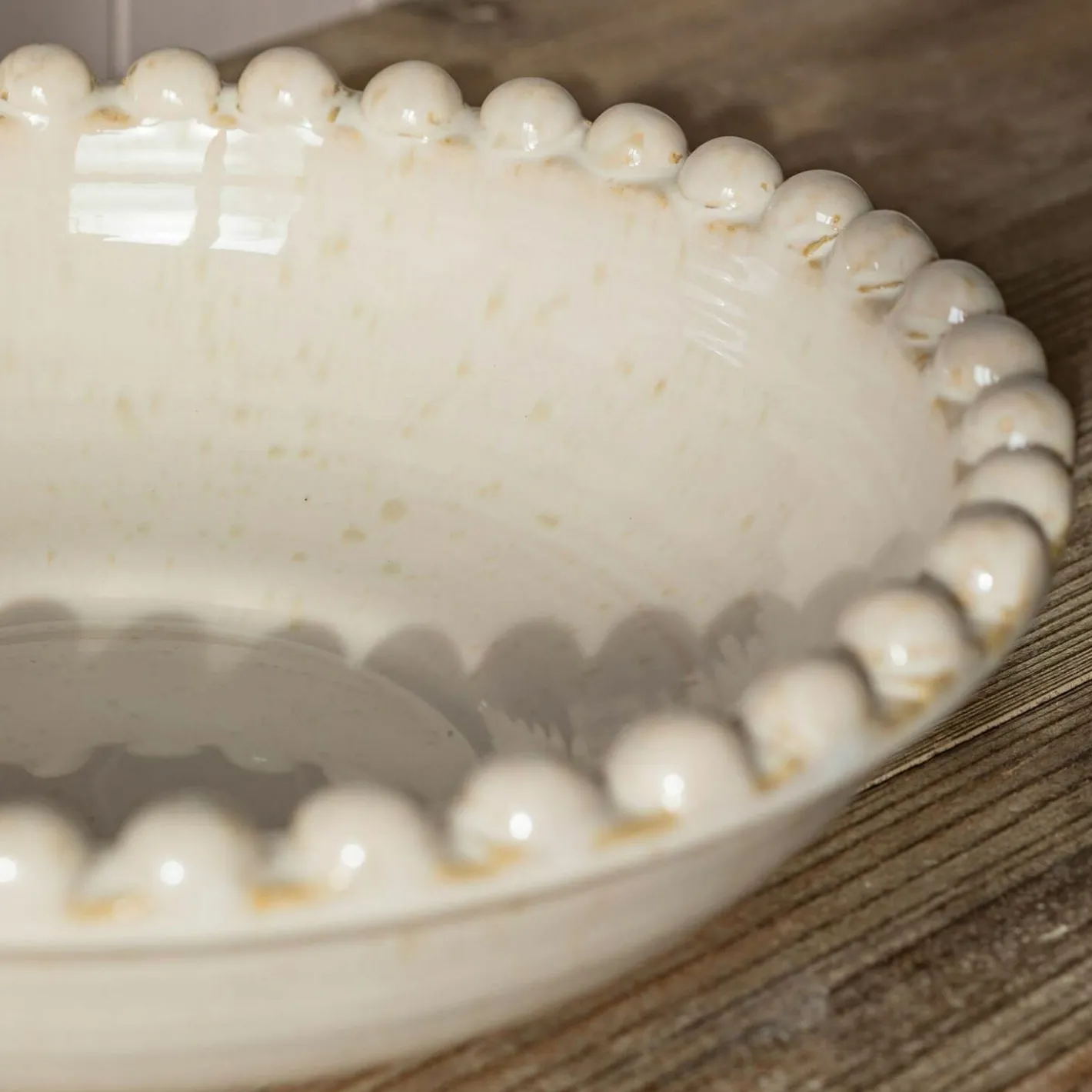 Graham & Green Outdoor Dining|Tableware<White Bobble Serving Bowl