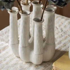 Graham & Green Vases & Plant Pots<White Ceramic Multi-Stem Vase