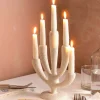 Graham & Green Candle Holders & Candles<White Coral Candelabra