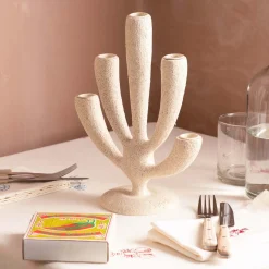 Graham & Green Candle Holders & Candles<White Coral Candelabra