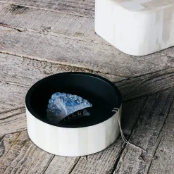 Graham & Green Decorative Accessories<White Daisy Round Bone Box