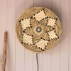 Graham & Green Wall Lights & Sconces<White Seagrass Plate Wall Light