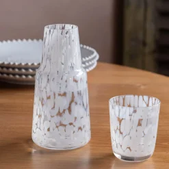 Graham & Green Jugs & Carafes<White Speckle Carafe and Tumbler