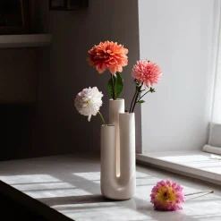 Graham & Green Vases & Plant Pots<White Triple Stem Vase