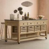 Graham & Green Kitchen Islands|Kitchen Islands And Larders<Whitewashed Hudson Kitchen Breakfast Bar