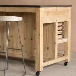 Graham & Green Kitchen Islands|Kitchen Islands And Larders<Whitewashed Hudson Kitchen Breakfast Bar
