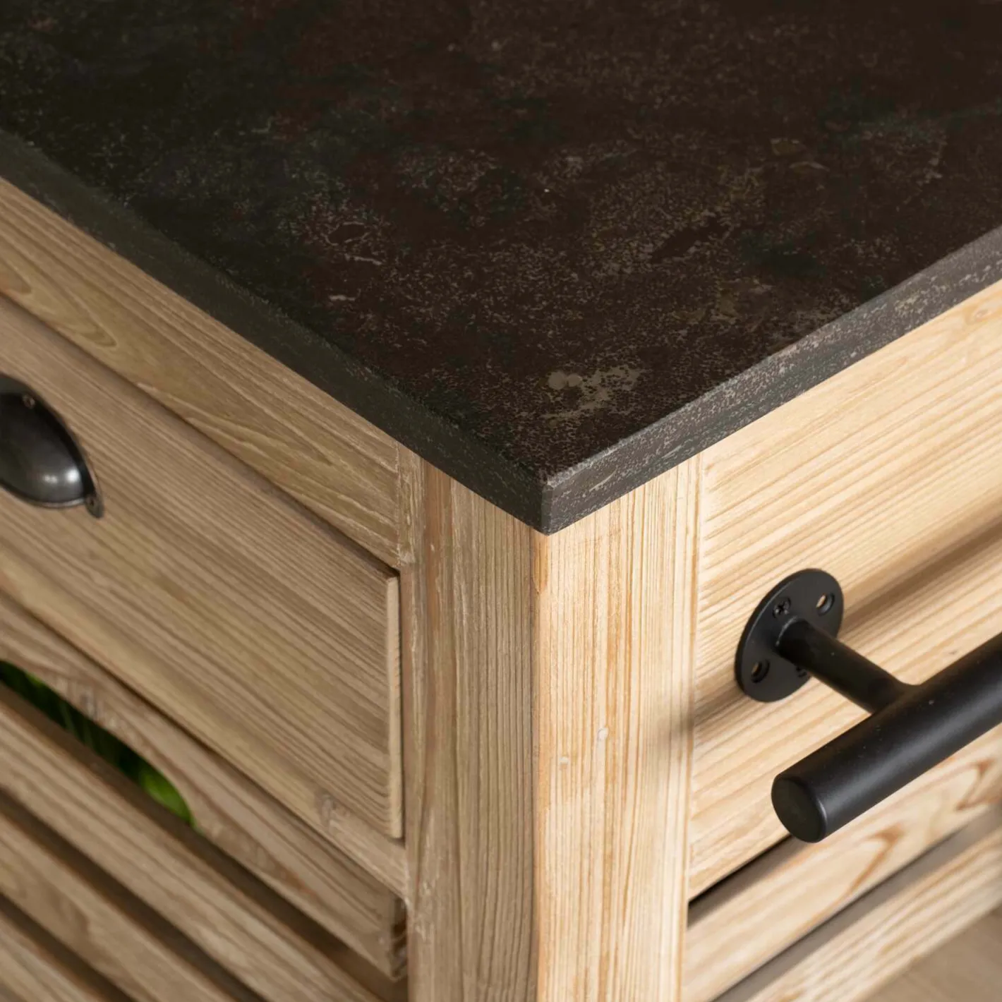 Graham & Green Kitchen Islands|Kitchen Islands And Larders<Whitewashed Hudson Kitchen Breakfast Bar