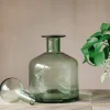 Graham & Green Decorative Accessories<Wide Green Glass Bottle