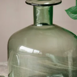 Graham & Green Decorative Accessories<Wide Green Glass Bottle