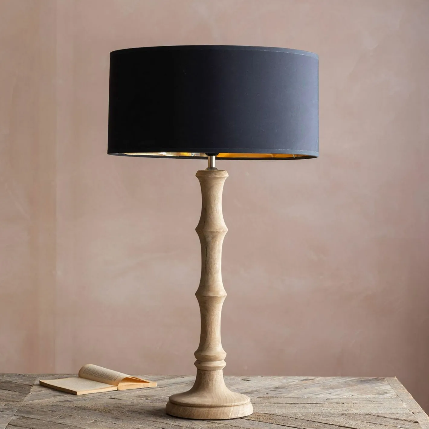 Graham & Green Table Lamps<Wooden Bamboo Table Lamp Medium