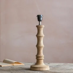 Graham & Green Table Lamps<Wooden Bamboo Table Lamp Small