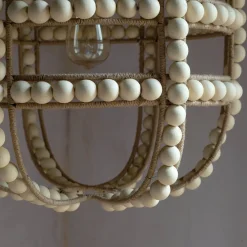 Graham & Green Ceiling Lights & Chandeliers<Wooden Bead Pendant