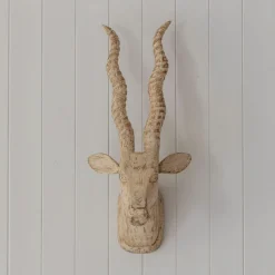 Graham & Green Decorative Accessories|Prints & Wall Art<Wooden Gazelle Head