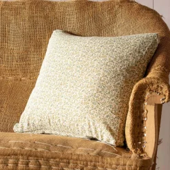 Graham & Green Sofa Cushions|Cushions<Yellow and Green Floral Square Cushion