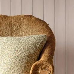 Graham & Green Sofa Cushions|Cushions<Yellow and Green Floral Square Cushion