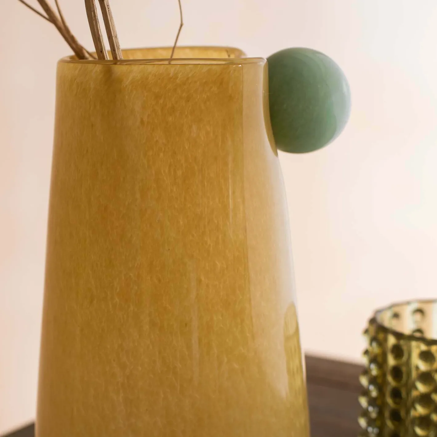 Graham & Green Vases & Plant Pots<Yellow and Jade Medium Bolita Vase