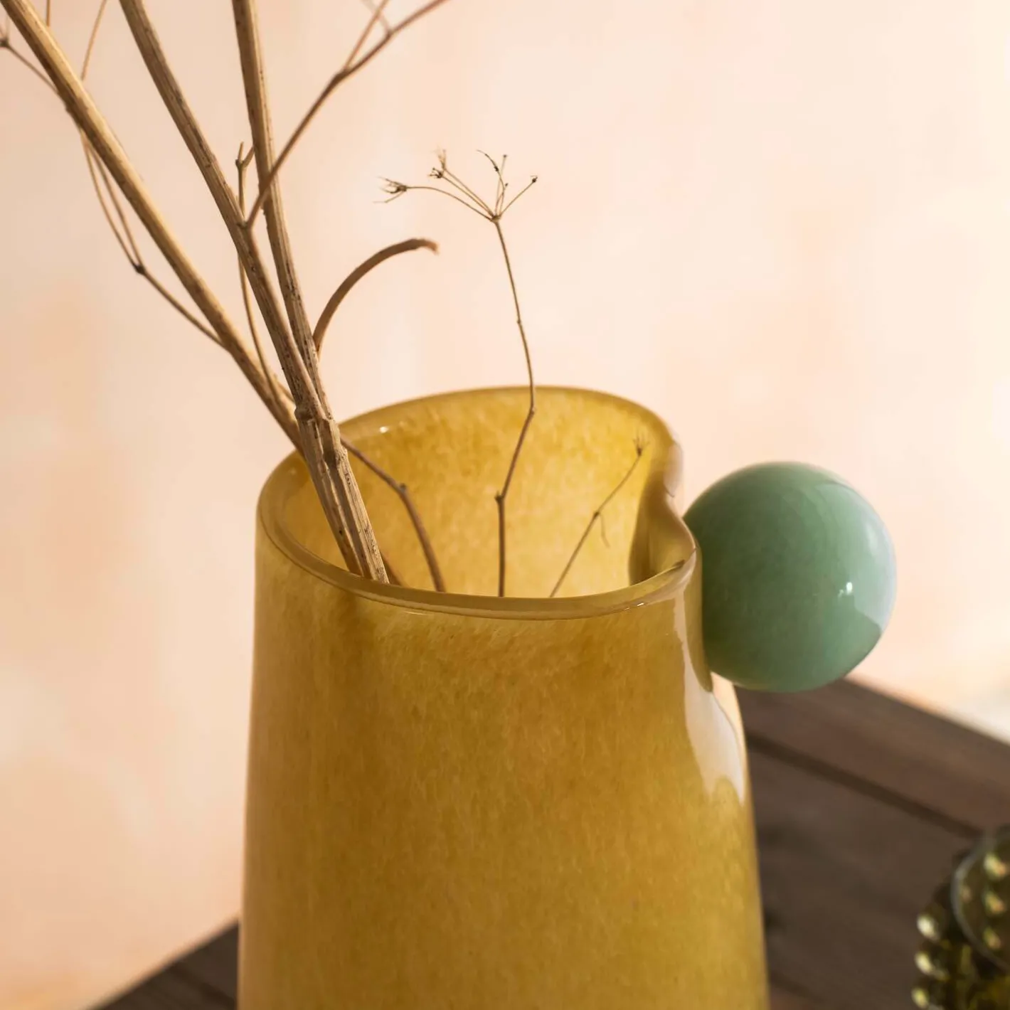 Graham & Green Vases & Plant Pots<Yellow and Jade Medium Bolita Vase