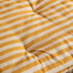 Graham & Green Seat Pads & Bed Rolls|Seat Pads & Bed Rolls<Yellow Candy Stripe Large Seat Mat