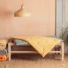 Graham & Green Seat Pads & Bed Rolls|Seat Pads & Bed Rolls<Yellow Candy Stripe Small Seat Mat