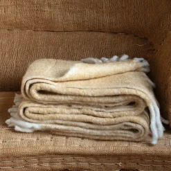 Graham & Green Sofa Throws|Throws & Blankets<Yellow Wool Blend Throw