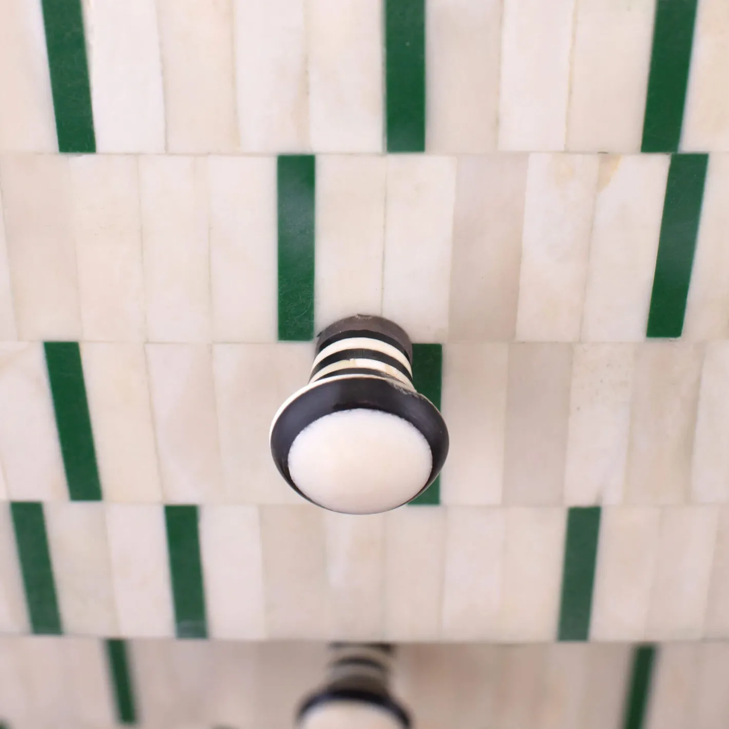 Graham & Green Chests Of Drawers|Chests Of Drawers<Zarina Green Stripe Bone Inlay Chest of Drawers